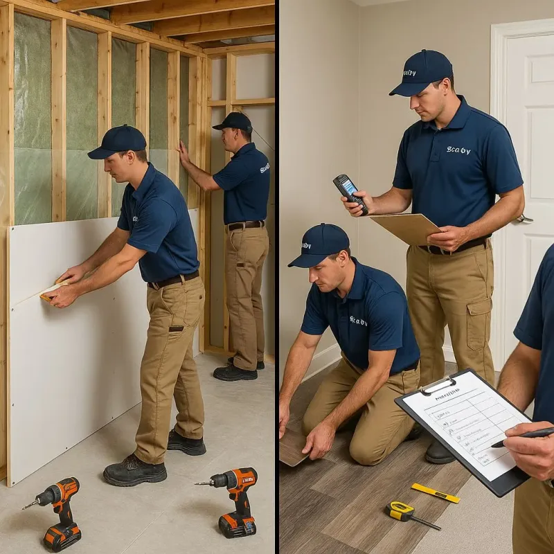 Repairs and Reconstruction process in Broadmoor, CA